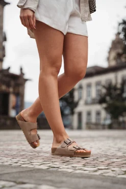 Sandálias^Camport Sandalia Sonia Bege