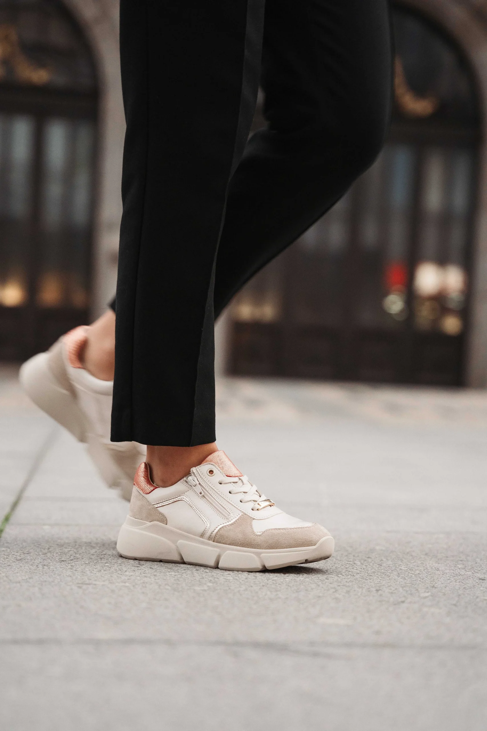 Sapatilhas^Camport Sapatilha Penha Zipper Bege