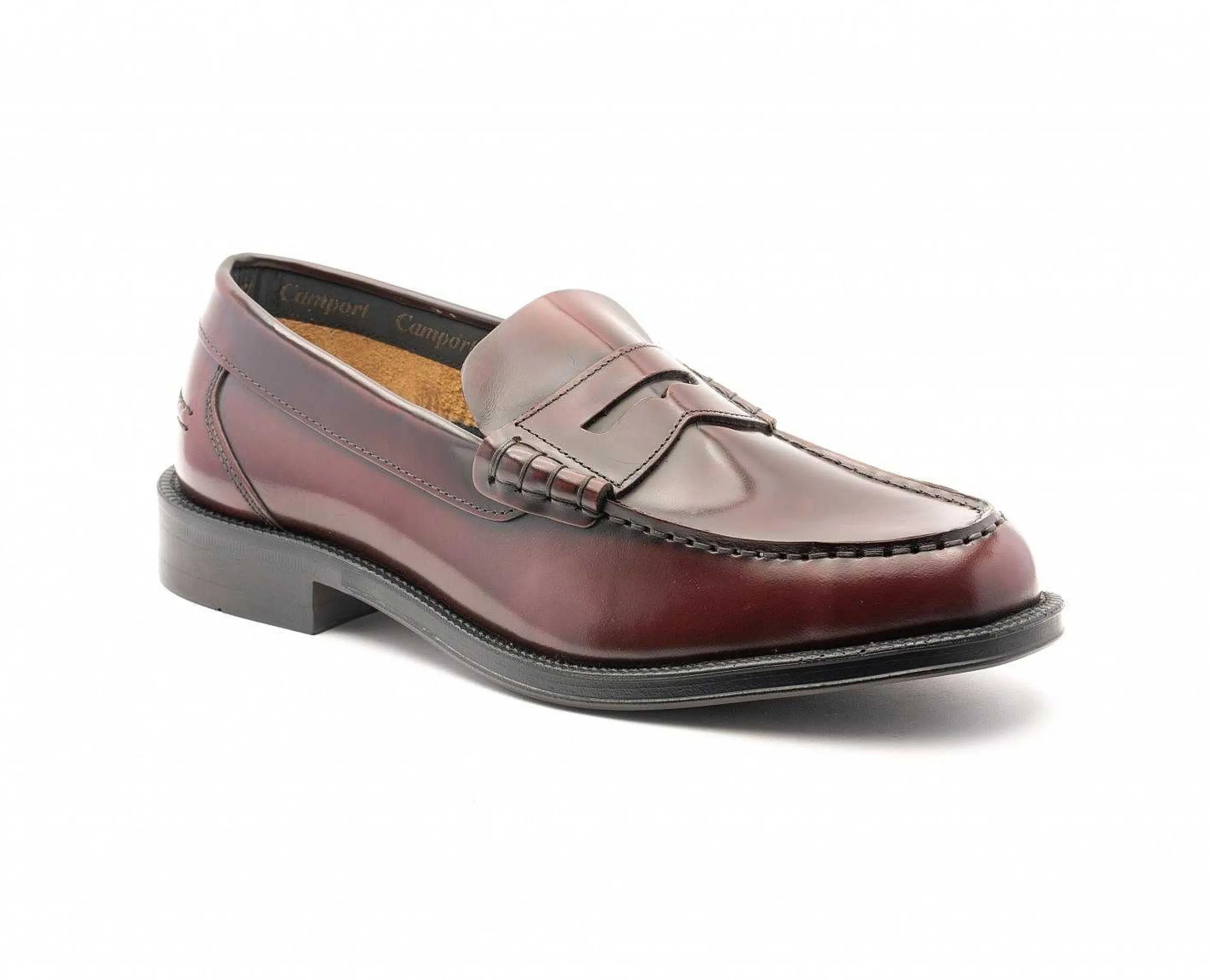Mocassins^Camport Sapato Premium Bordeaux Escuro